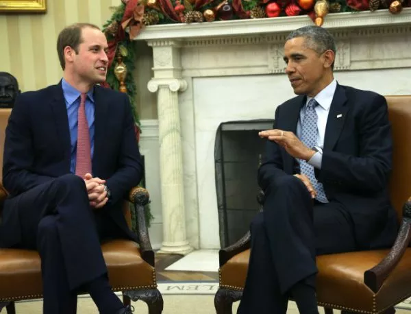Принц Уилям и Обама си побъбриха в Белия дом 
