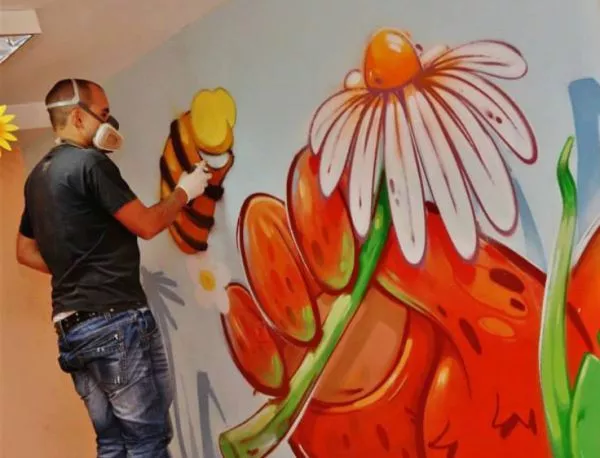 8 детски градини в „Младост” се сдобиха с нов графити интериор