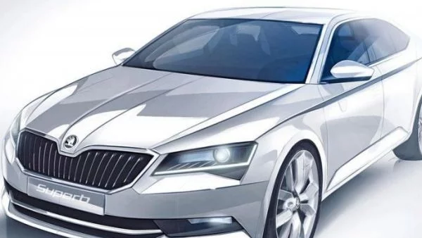 Това е първата официална скица на Skoda Superb