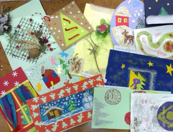 Община Павликени изпраща коледни картички, рисувани от деца