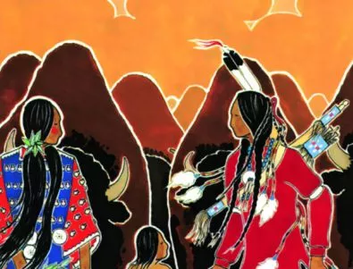 Две богато илюстрирани детски книжки пренасят читателя в света на севрноамериканските индианци   