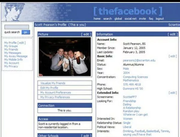 Как се е променял Facebook през годините (СНИМКИ)