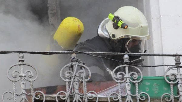 Пожар в училище в Пловдив