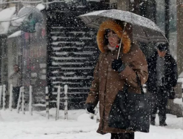 Този следобед в София се очаква да падне първият сняг