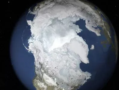 NASA алармира за рекордно намаляване на ледената покривка в Арктика (ВИДЕО)