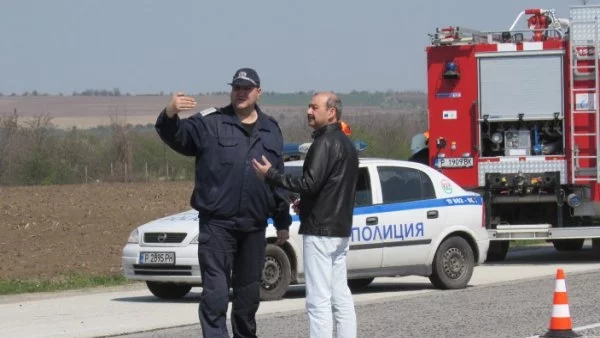 Верижна катастрофа между 4 леки автомобила и един товарен в Благоевград