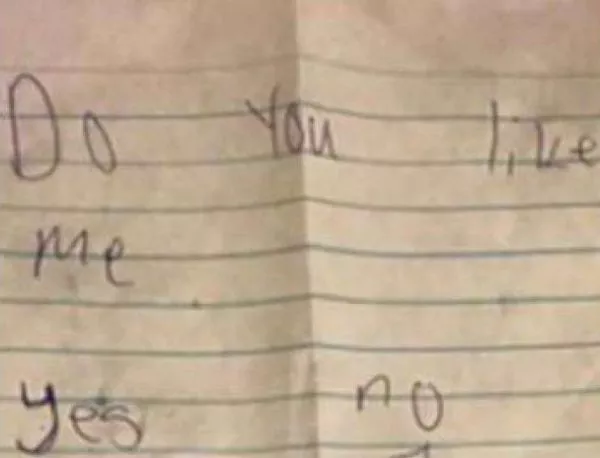 11-годишно момиче написа любовно писмо. Отговорът, който получи беше...
