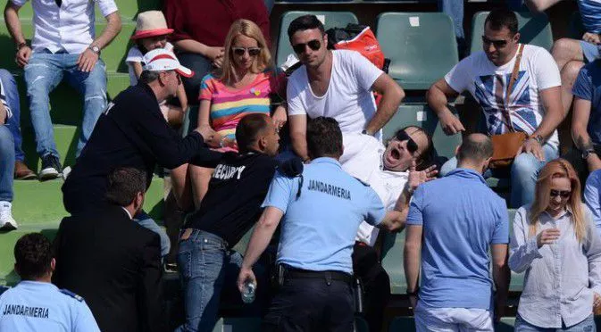 Пиян фен прекъсна тенис финала в Букурещ