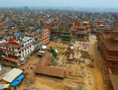 След земетресението в Непал: Щетите, заснети от дрон