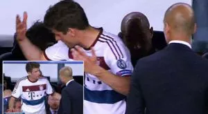 Мюлер скочи на Гуардиола при смяната си (СНИМКА)