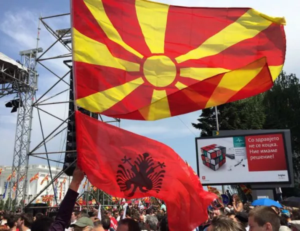Пореден протест в Македония против "албанската платформа"
