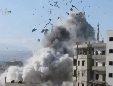Разрушения и над 50 убити при бомбардировка в Сирия
