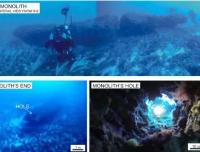 Уникална находка на подводен монолит като от Стоунхендж