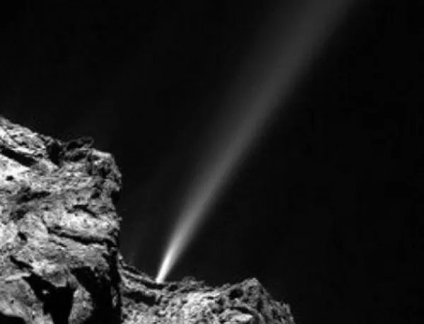 "Розета" засне изхвърлянето на газ от кометата