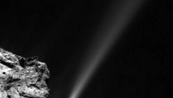 "Розета" засне изхвърлянето на газ от кометата