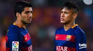 Неймар и Суарес качиха Барса на върха