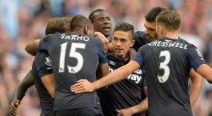 Уест Хем удържа Манчестър Сити и излезе на второто място във Висшата лига