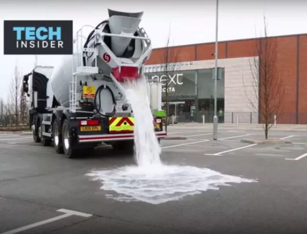 Създадоха бетон, който абсорбира водата (Видео)