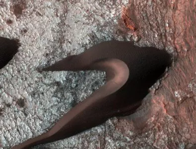 Уникална снимка на марсианска дюна