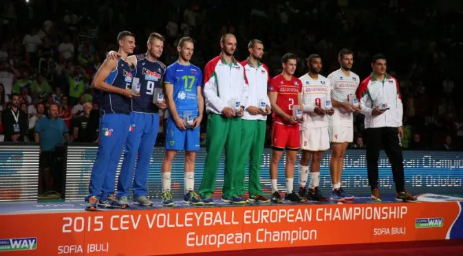 България с три индивидуални отличия от Евроволей 2015