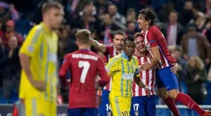 Брилянтна солова акция раздели Атлетико и Байерн на "Висенте Калдерон" 