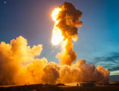 Кадри от взрива на ракетата Antares