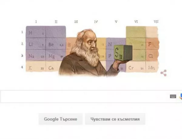 Търсачката Google отбелязва 182 години от рождението на Дмитрий Менделеев
