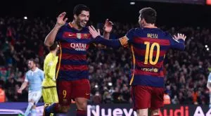 Барселона поведе убедително в Испания след шоу на Меси и Суарес