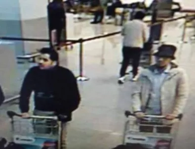 Белгийската полиция пусна видео с терористите от летището