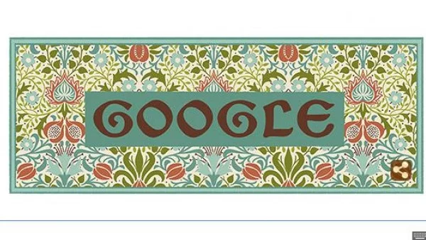 182 години от рождението на Уилям Морис и дизайните му в Doodle