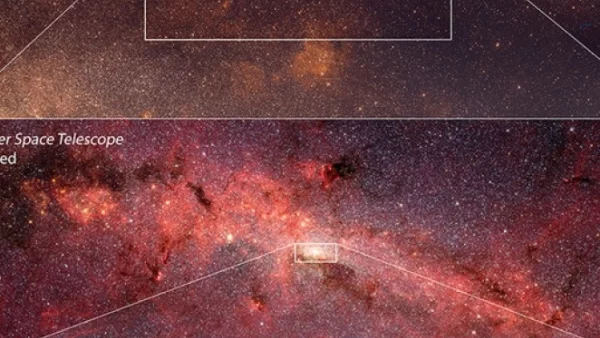 НАСА показа центъра на Млечния път