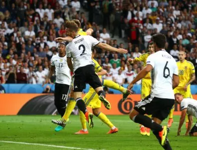 Германия надделя над Украйна на Евро 2016 