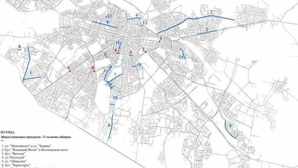 7 цялостни транспортни ремонта започват в София през лятото
