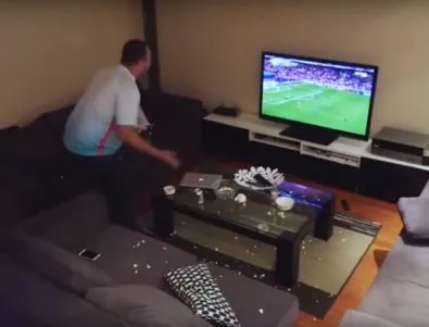 Туркиня спира телевизора на мъжа си по време на мач от Евро 2016, той полудява (Видео)