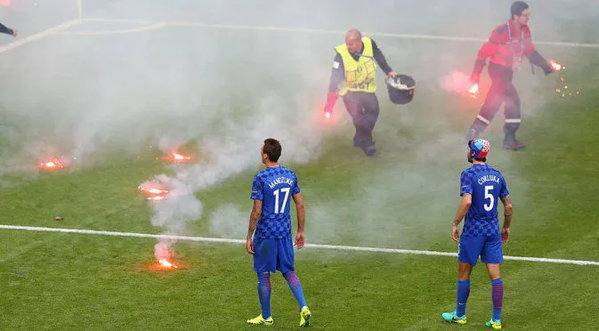 Обявиха наказанието на Хърватия след безумията на феновете по време на Евро 2016