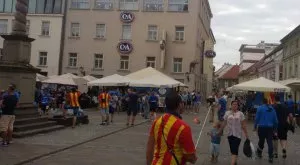 СНИМКИ: Ентусиазъм сред "сините" фенове в Марибор