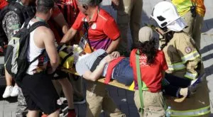 Камера падна в Рио и нарани двама души (ВИДЕО)