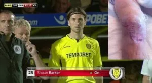 5 години след свирепата контузия той се завърна на терена...