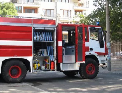 Пожар пламна в сграда в центъра на София 