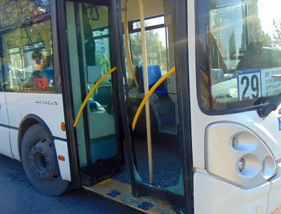 Катастрофа с автобус от градския транспорт в Пловдив