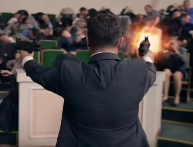 В Украйна стрелят по корумпирани депутати - засега само по телевизията (ВИДЕО)