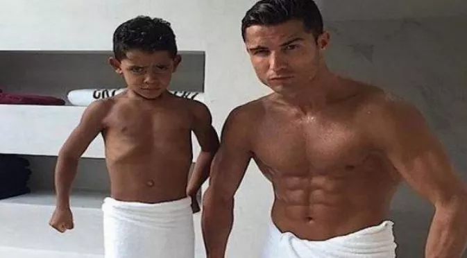 ВИДЕО: Синът на Роналдо с красив гол като на баща си