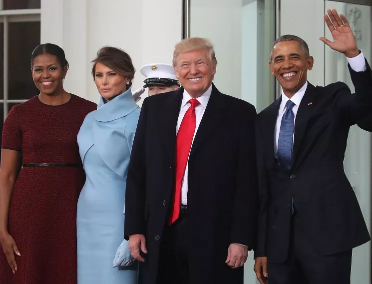 Обама посрещна Тръмп в Белия дом, американците възхитени от Мелания