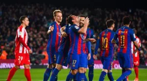 Барселона се подигра с Хихон в юбилейния мач на Меси