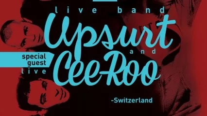 ЪпсурТ Live Band и грууви продуцентът Cee-Roo на сцената на *Mixtape 5