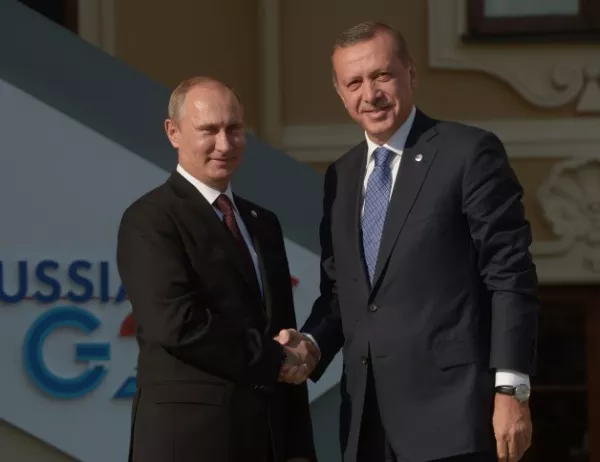 Путин и Ердоган се споразумяха по редица въпроси от двустранен и международен характер