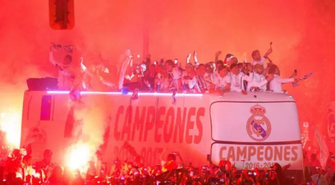 Мадрид побеля след шампионската титла на Реал (ВИДЕО)