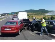 Верижна катастрофа на пътя Стара Загора - Димитровград, има пострадал