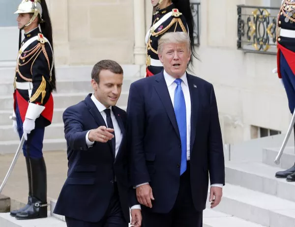 Тръмп и Макрон проведоха среща в Париж