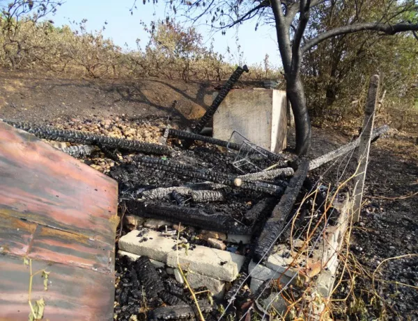 Военни се включиха в гасене на пожар в Хасковско